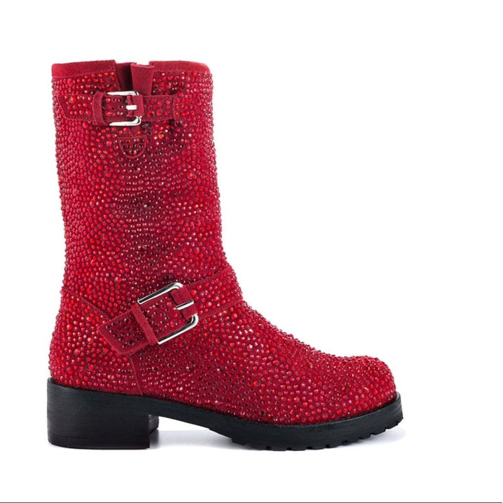 ZiGiny Angel Red Swarovski Crystal Boots - Picture 4 of 9
